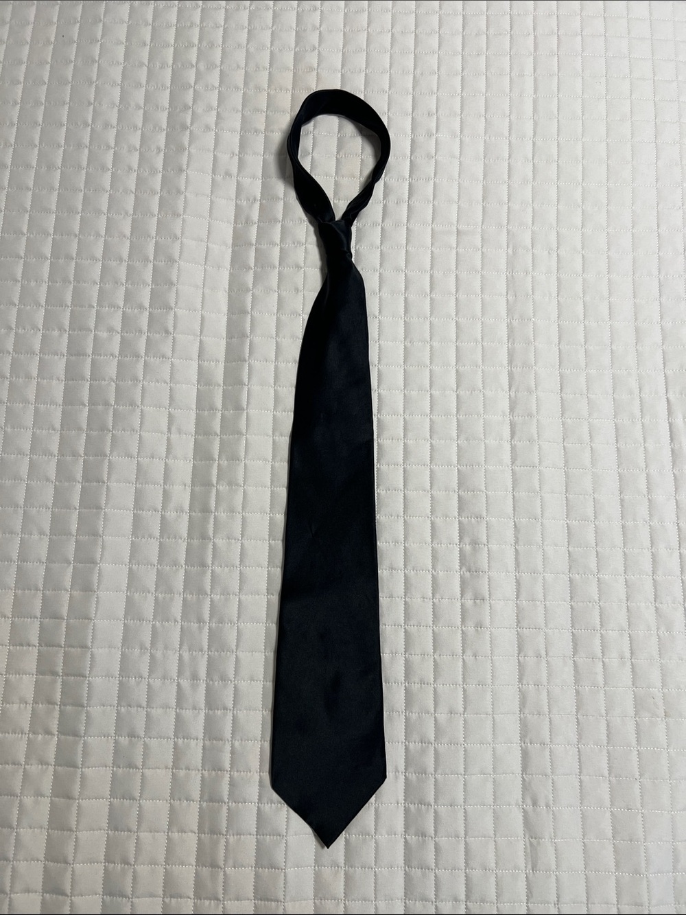 Classic Black Men's Tie - Solid Formal Necktie